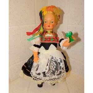 Vintage Octoberfest German Trachten Puppen Doll 1960s antique celluloid